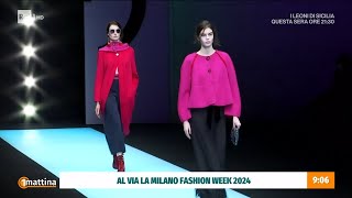 Milano Fashion Week  Unomattina 17092024 [upl. by Elam]