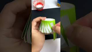 Basket making ideas kids papercraft art toddlerlearning ytshort yt viralvideo [upl. by Anaeel76]