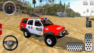 American Police Supercar Difficult Offroad Driving 4x4 Motor Uphill Stunts Driving Android Gameplay [upl. by Ynez671]