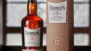 Dewars 12 years aged  blended scotch whisky review and unboxing [upl. by Atsejam]