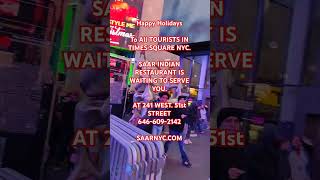 HAPPY HOLIDAYS THE BEST INDIAN FOOD IN TIMES SQUARE NYC shorts trending indianfood timessquare [upl. by Rather]