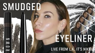 Smudged Eyeliner Look  Live from LA It’s Nikki  Episode 5  Bobbi Brown Cosmetics [upl. by Bibah578]