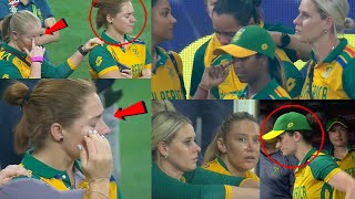 SA W Team Crying after Lost Final vs NZ W  SA Team again Chokers  NZ vs SA W Final Highlights [upl. by Amary]