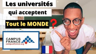 Campus France  Les universités qui acceptent le plus détudiants étrangers en France  Admission [upl. by Daniyal964]