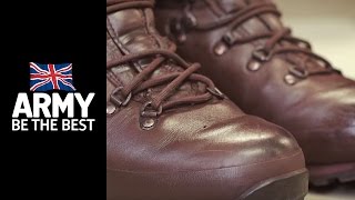 How to polish boots  Squared Away  Army Jobs [upl. by Lletram]