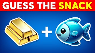 Guess The SNACK and JUNK FOOD By Emoji Emoji Quiz [upl. by Evanne228]