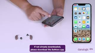 How to connect your danalogic Extend hearing aids to BeMore app on iOS devices [upl. by Namurt]