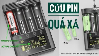 Sạc Pin Liitokala Lii600 Cứu Pin Quá Xả amp Test Pin Thông Minh [upl. by Kassity]