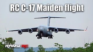 Worlds biggest RC C17 Globemaster remaiden flight [upl. by Cowden660]