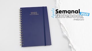 Agenda Semanal Notebook 2025  ANB2025 [upl. by Enninaej182]