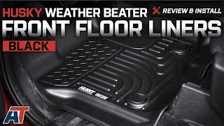 20152017 F150 Husky Weatherbeater Front Floor Liners Review amp Install [upl. by Feinberg]