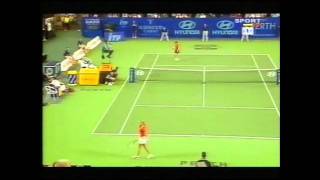 Kim clijsters v Virginia Ruano Pascual Hopman Cup highlights [upl. by Prestige71]