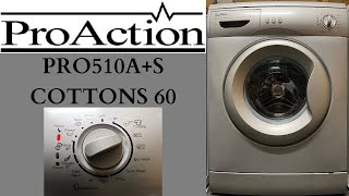 ProAction PRO510AS Washing Machine  Cottons 60 [upl. by Leonanie20]