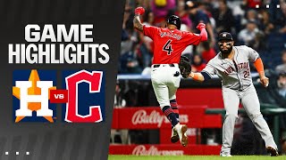 Astros vs Guardians Game Highlights 92824  MLB Highlights [upl. by Enyrhtak]