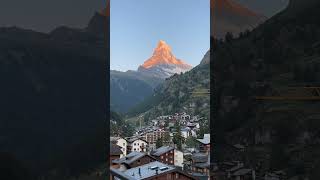 馬特洪峰日出脫皮秀 travel ktantravel swiss zermatt matterhorn sunrise [upl. by Neb611]