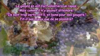 Jean de La Fontaine quotLe Renard et les Raisinsquot Voix et texte French fable [upl. by Enelahs]