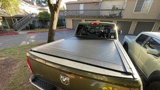 Installation 2021 Ram Powerwagon Pace Edwards UltraGroove Tonneau Cover 64 foot Bed [upl. by Ynohtnakram]