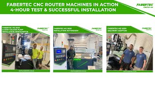 Fabertec CNC Routers M2 amp M1 2030  4Hour Warehouse Test amp Client Installation [upl. by Negroj451]