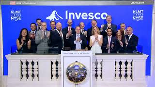 Invesco MSCI Global Climate 500 ETF NYSE Arca KLMT Rings The Closing Bell® [upl. by Hugues]