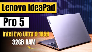 Lenovo Ideapad Pro 5  Intel Ultra 9 185H  32GB RAM 🔥 Best Laptop Under 1 Lakh [upl. by Basil]