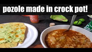 How to make a delicious Pozole in a crock pot Super easy and delicious [upl. by Karlens]