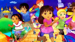 Dora And Friends Into The City Theme Song Russian Disney XD Scandinavia [upl. by Reinal]