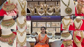 35 Gm Onwards Malabar Gold Necklace Precia Collection Light Weight to Heavy Gold Necklace Designs [upl. by Nareik]