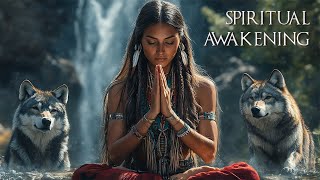 Spiritual Awakening  Native American Flute Healing  Meditation in Harmony with the Wolf Spirit [upl. by Aihsi]