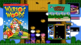 Warios Woods NES 1994 gameplay [upl. by Isnyl]