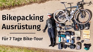 Bikepacking Ausrüstung Packliste für 7 Tage GravelBike Overnighter [upl. by Vergne]