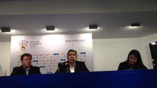 Persconferentie Wilmots Conference de presse Wilmots Croatia  Belgium [upl. by Gerstein]