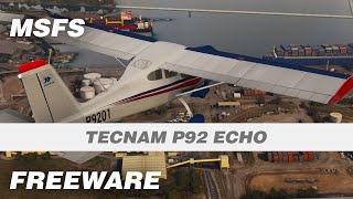 Tecnam P92 Echo Freeware Aircraft Mod for Microsoft Flight Simulator [upl. by Rekcut]