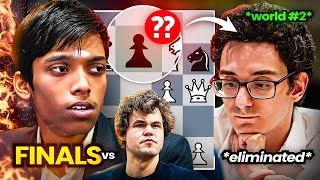 The FINAL GAME  Praggnanandhaa ELIMINATES Caruana  World Cup 2023 Semi Finals Game 76 [upl. by Stegman]