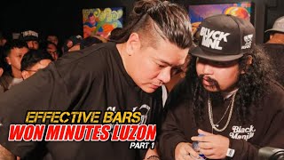 Fliptop Won Minutes Luzon  Effective Bars  Punchlines [upl. by Esirec]