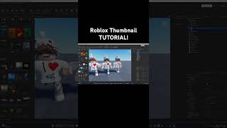 How I Make My ROBLOX THUMBNAILS In Roblox Studio roblox gfx tutorial [upl. by Snilloc]