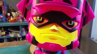 Pop Black light Galactus with Silver Surfer 10 Inch Funko Vinyl Figure Review [upl. by Sayce]