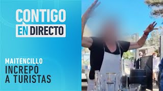 ¡INDIGNADA El polémico video de mujer que encaró a turistas en Maitencillo  Contigo en Directo [upl. by Araht279]