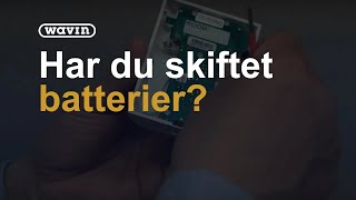 AHC 9000  Sådan skifter du batterier på rumtermostaten  Wavin [upl. by Turner]