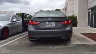 2014 Lexus GS350 F Sport Invidia FULL Exhaust [upl. by Sibyls]