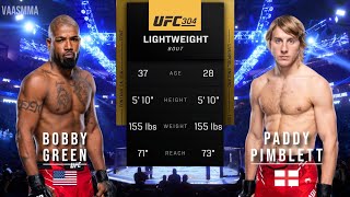 BOBBY GREEN VS PADDY PIMBLETT FULL FIGHT UFC 304 [upl. by Yelehsa]