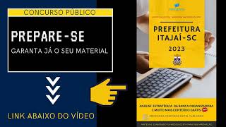 Apostila Prefeitura Itajaí SC Agente Comunitário 2023 [upl. by Tonie]