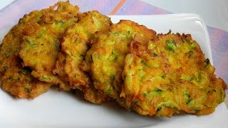 How To Make Zucchini Carrot Fritters  Appetizer Easy Recipe Video  Ninik Becker [upl. by Ricky]