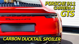 Porsche Carrera 4 GTS  Carbon Fiber Ducktail Spoiler [upl. by Jago]