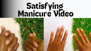 Satisfying Nail Transformation  Perfect Manicure Tutorial  How to Fix Acrylic Nails [upl. by Yrelav]