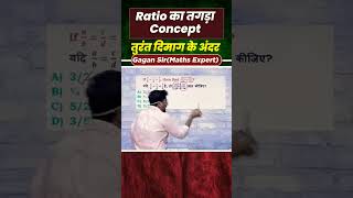 RATIO का तगडा CONCEPT maths ssc exam gagan pratab sir [upl. by Lough364]