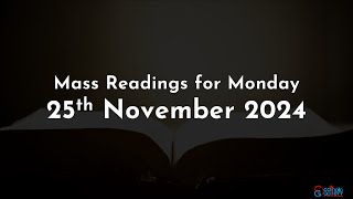 Catholic Mass Readings in English  November 25 2024 [upl. by Haynes]