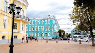 ⁴ᴷ⁶⁰ Walking Ryazan from Pochtovaya Street along Lenina Street and to Theater Square [upl. by Elburr822]