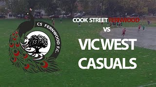 HIGHLIGHTS Cook Street Fernwood vs Vic West Casuals [upl. by Ahseekat]