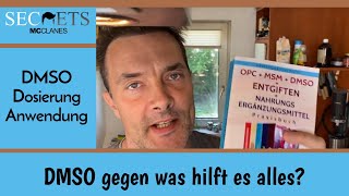 DMSO Anwendung Dosierung wogegen hilft es genau Aus dem Buch gelesen [upl. by Saunder]