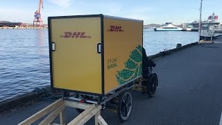 Using waterways and cargobikes for city logisticsurban freight in Gothenburg [upl. by Hnoj]